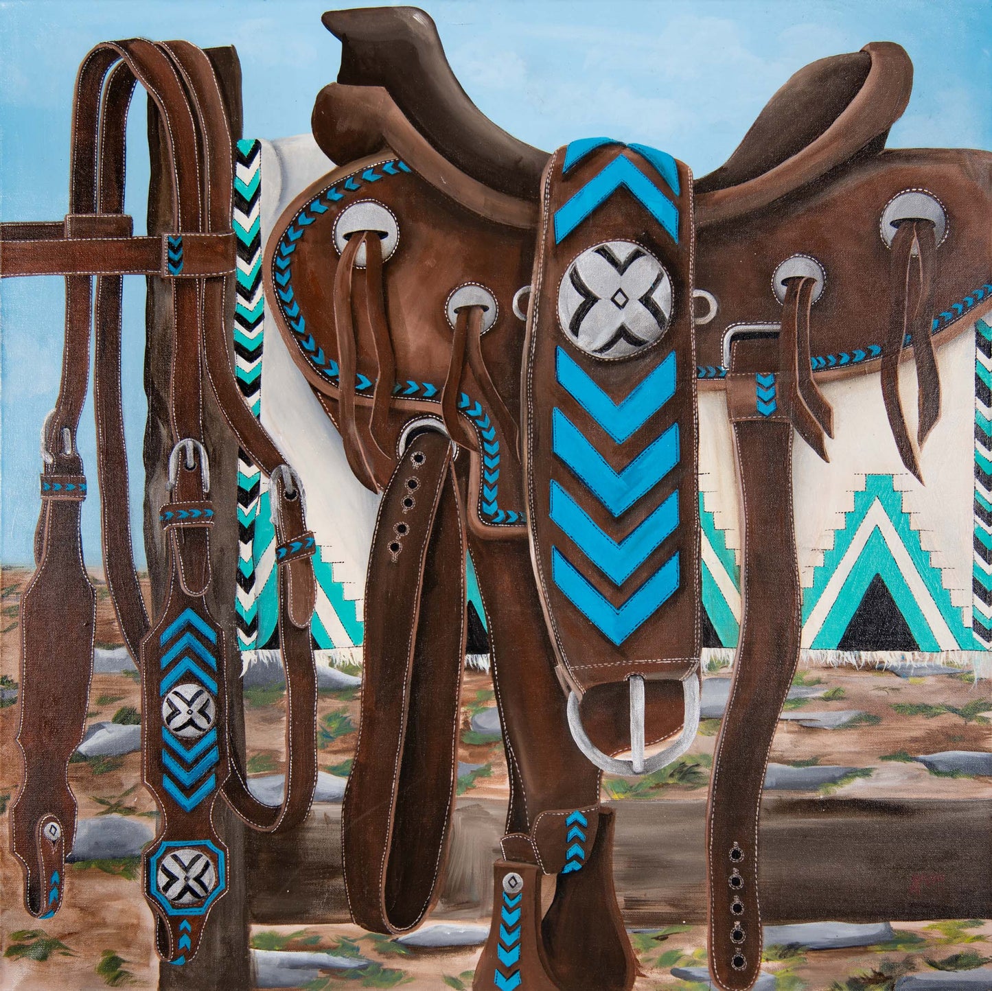 A Little Tacky (36"x36")