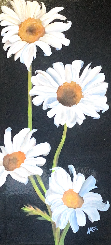 Daisies I - 10" x 20"