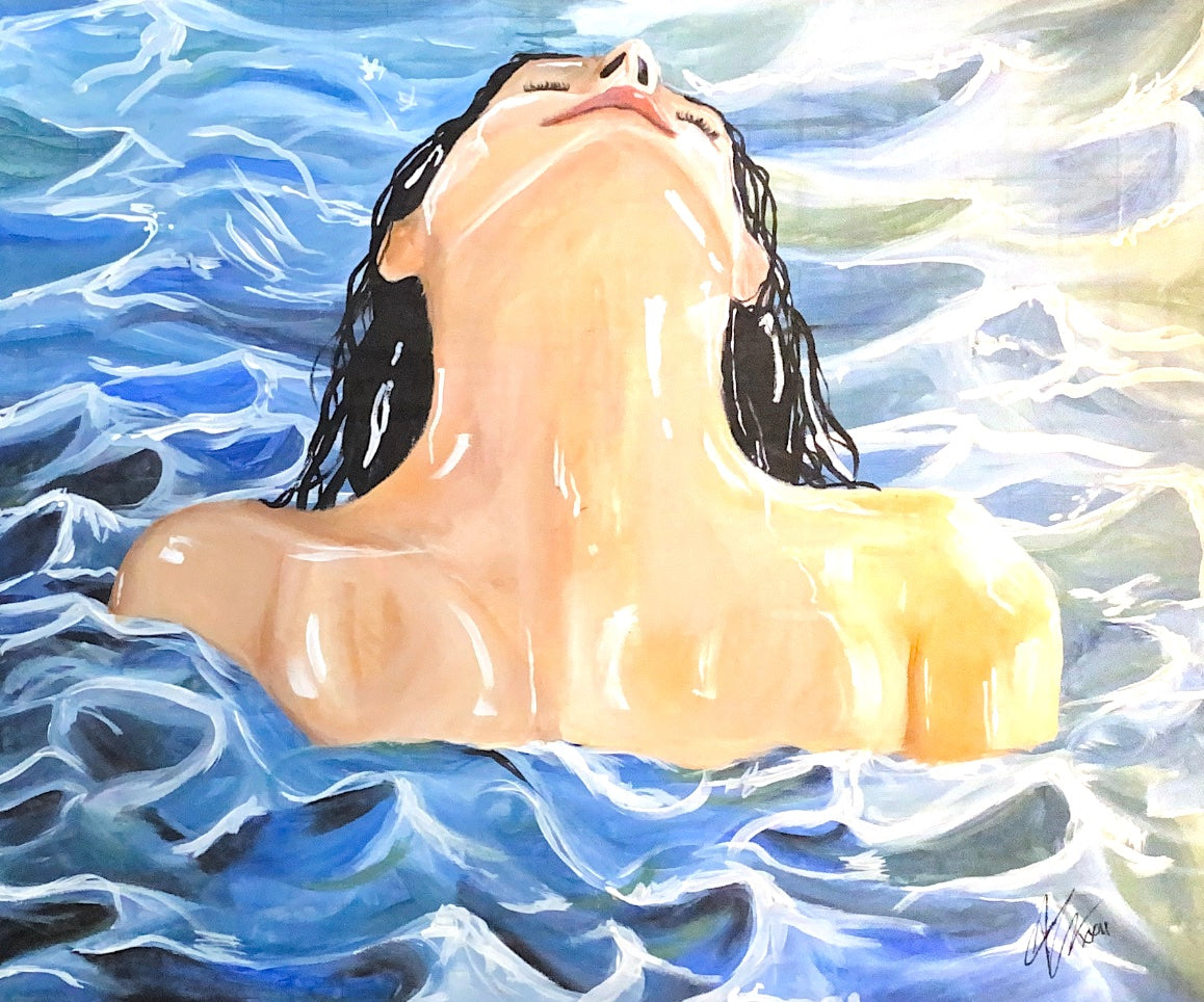 Swimmer I - 20" x 24"