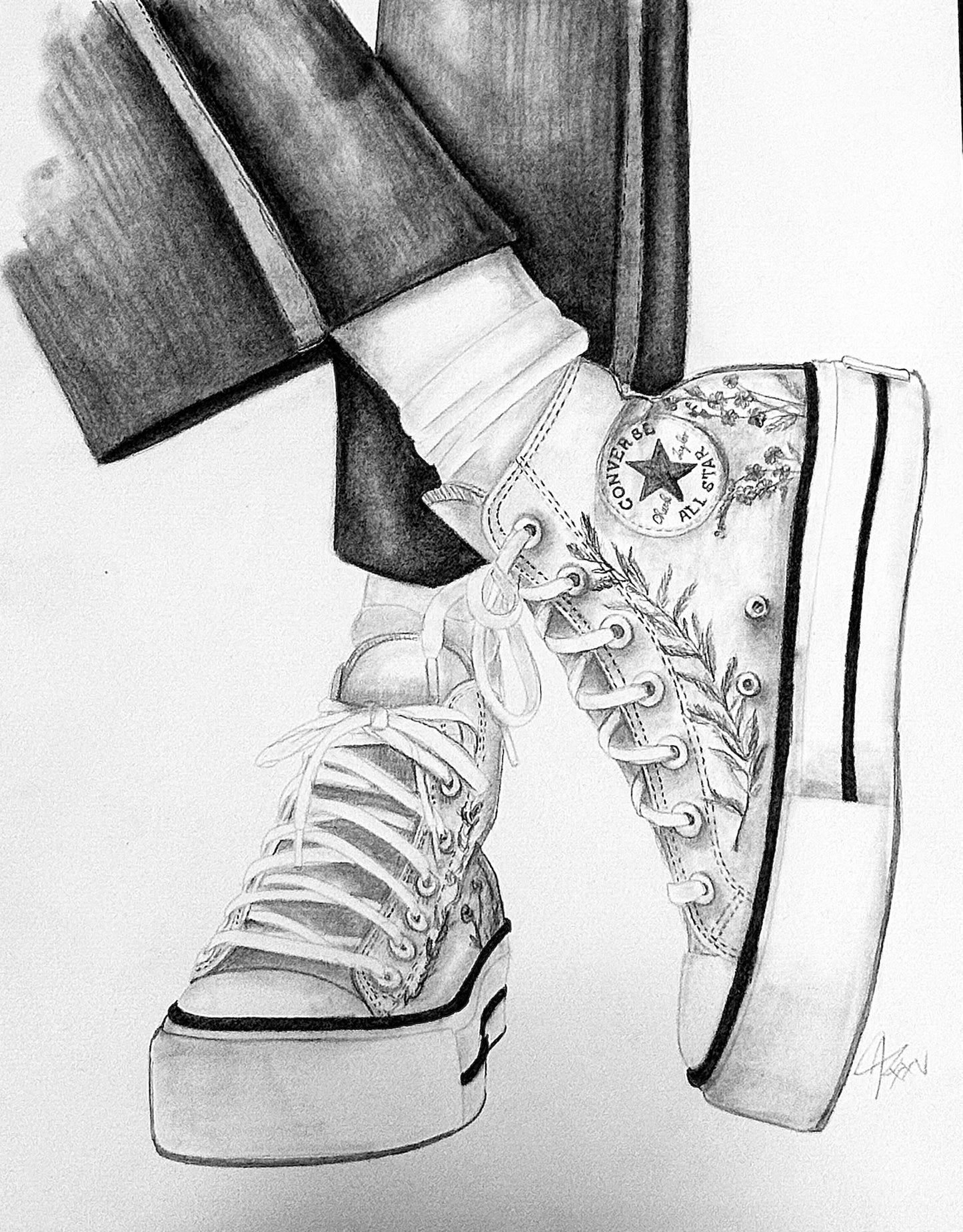 Converse in Graphite I
