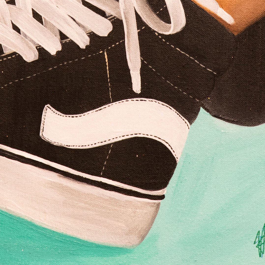 Vans On Teal