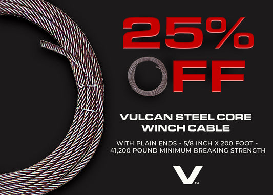 VULCAN Steel Core Winch Cable